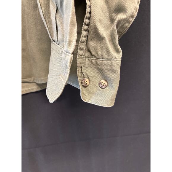 Wrangler Men’s Button Down Western XL Big & Tall Army Green - Picture 4 of 5